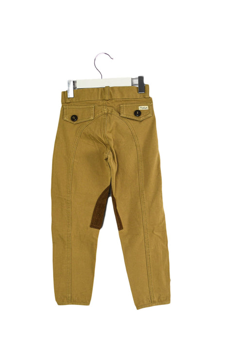 A Beige Casual Pants from Trasluz in size 3T for girl. (Back View)