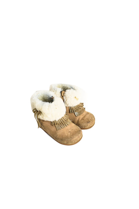 A Brown Boots & Booties from Jacadi in size 12-18M for girl. (Front View)