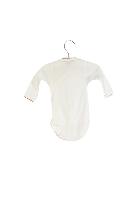 A White Long Sleeve Bodysuits from Bonpoint in size 0-3M for neutral. (Back View)