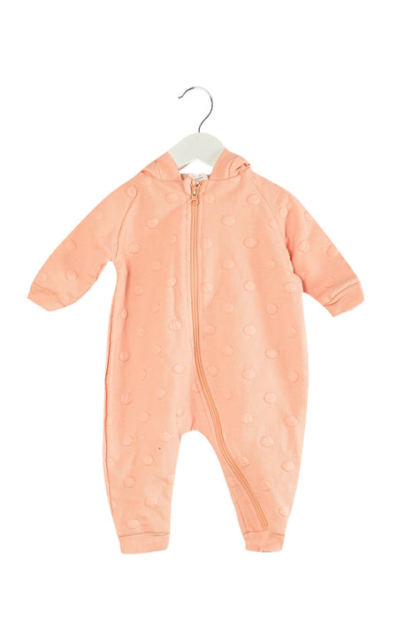 A Pink Long Sleeve Jumpsuits from Seed in size 3-6M for girl. (Front View)