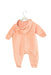 A Pink Long Sleeve Jumpsuits from Seed in size 3-6M for girl. (Back View)