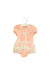 A Pink Short Sleeve Bodysuits from Nicholas & Bears in size 3-6M for girl. (Front View)