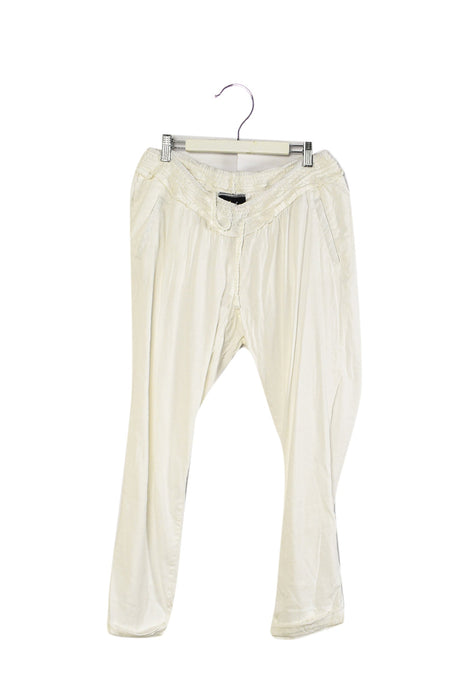 A White Casual Pants from LED (Luxe Essential Denim) in size M for maternity. (Front View)