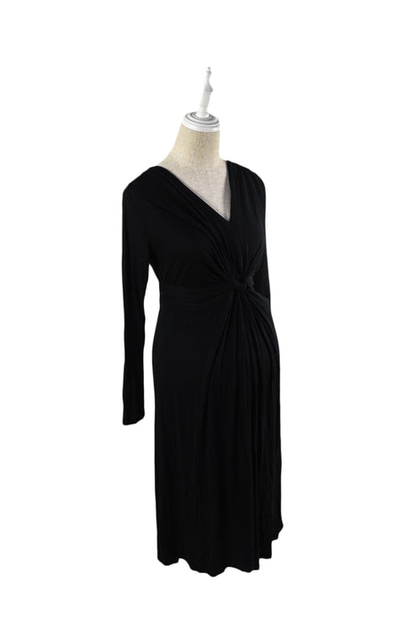 A Black Long Sleeve Dresses from Pietro Brunelli in size XS for maternity. (Front View)