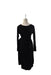 A Black Long Sleeve Dresses from Pietro Brunelli in size XS for maternity. (Back View)