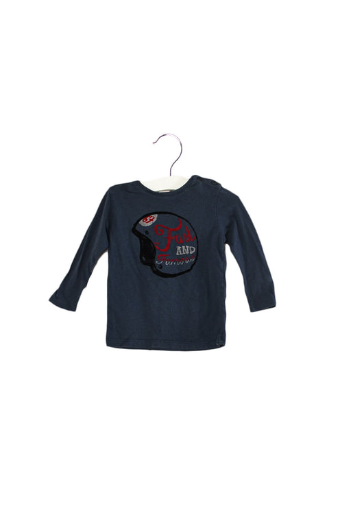 A Grey Long Sleeve Tops from Bonpoint in size 6-12M for boy. (Front View)