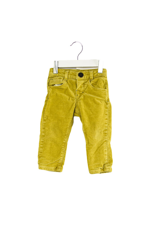 A Yellow Casual Pants from IKKS in size 3-6M for boy. (Front View)