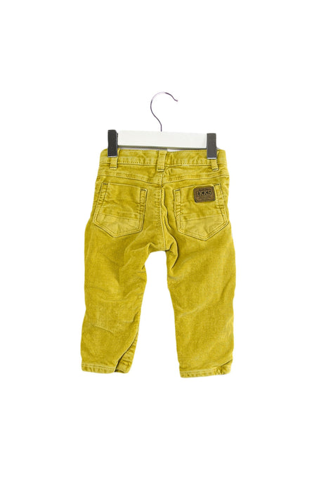 A Yellow Casual Pants from IKKS in size 3-6M for boy. (Back View)