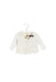A White Long Sleeve Tops from Catimini in size 3-6M for girl. (Front View)