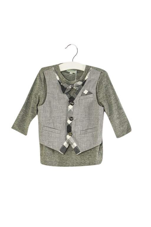 A Grey Long Sleeve Tops from Nicholas & Bears in size 6-12M for boy. (Front View)