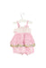 A Pink Sleeveless Rompers from Nicholas & Bears in size 3-6M for girl. (Back View)