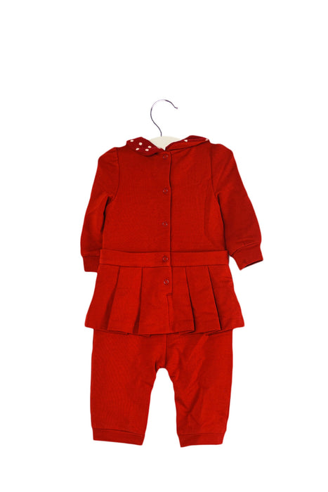 A Red Long Sleeve Jumpsuits from Nicholas & Bears in size 6-12M for girl. (Back View)
