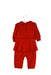A Red Long Sleeve Jumpsuits from Nicholas & Bears in size 6-12M for girl. (Back View)