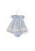 A Blue Short Sleeve Bodysuits from Nicholas & Bears in size 0-3M for girl. (Back View)