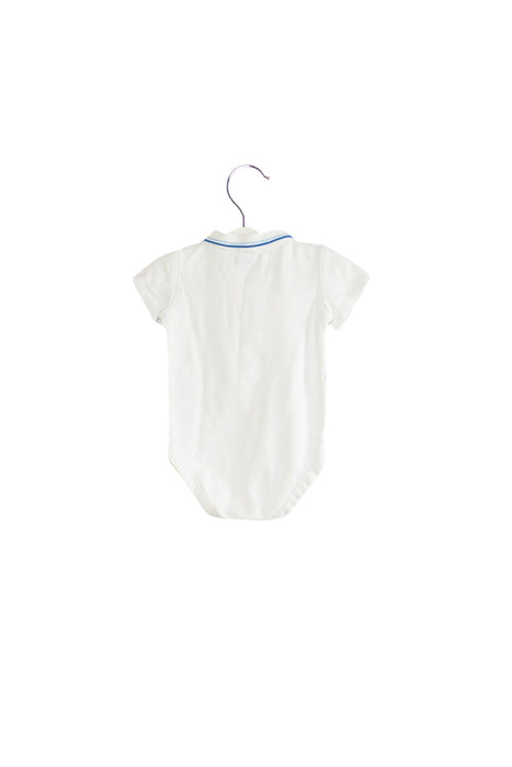 A White Short Sleeve Bodysuits from Janie & Jack in size 3-6M for boy. (Back View)