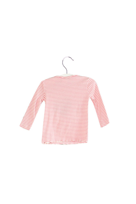 A Pink Long Sleeve Tops from Seed in size 3-6M for girl. (Back View)
