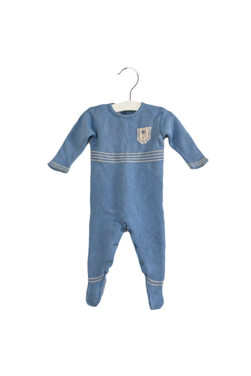 A Blue Bodysuits from Paz Rodriguez in size 3-6M for boy. (Front View)