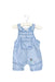 A Blue Sleeveless Rompers from Kaloo in size 0-3M for boy. (Front View)