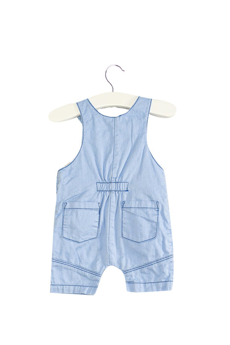 A Blue Sleeveless Rompers from Kaloo in size 0-3M for boy. (Back View)