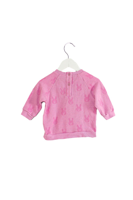 A Pink Crewneck Sweatshirts from Seed in size 3-6M for girl. (Back View)