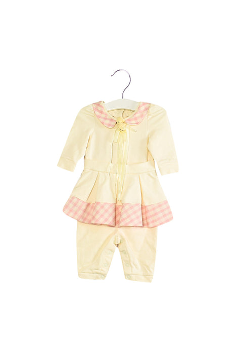 A Ivory Long Sleeve Jumpsuits from Nicholas & Bears in size 0-3M for girl. (Front View)