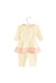 A Ivory Long Sleeve Jumpsuits from Nicholas & Bears in size 0-3M for girl. (Back View)