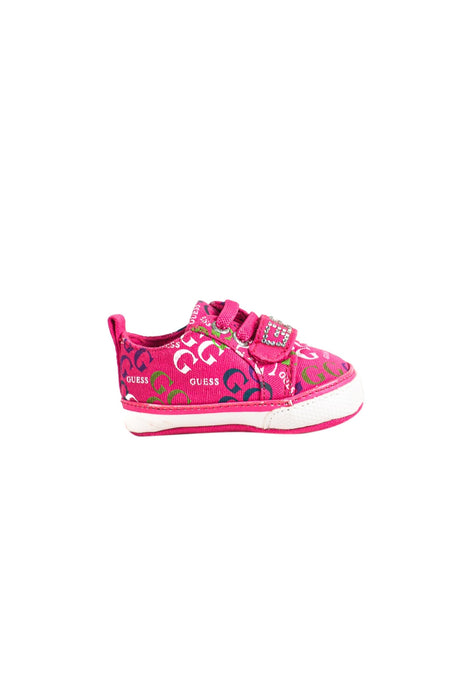 A Pink Sneakers from Guess in size 0-3M for girl. (Back View)