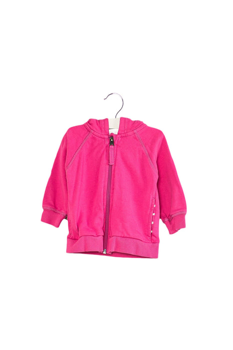 A Pink Zippered Sweatshirts from Hanna Andersson in size 18-24M for girl. (Front View)