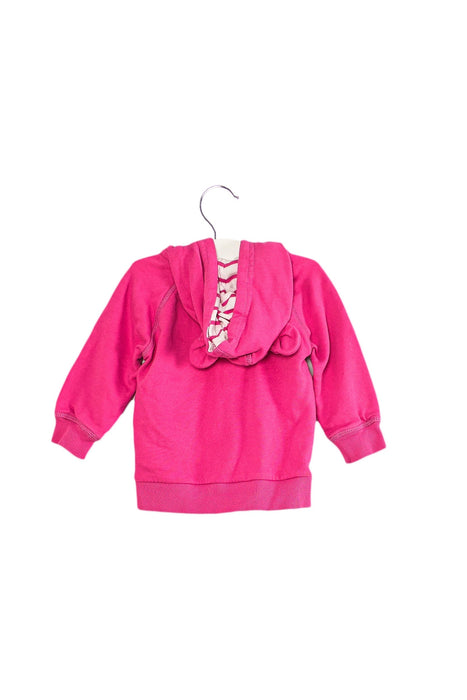 A Pink Zippered Sweatshirts from Hanna Andersson in size 18-24M for girl. (Back View)
