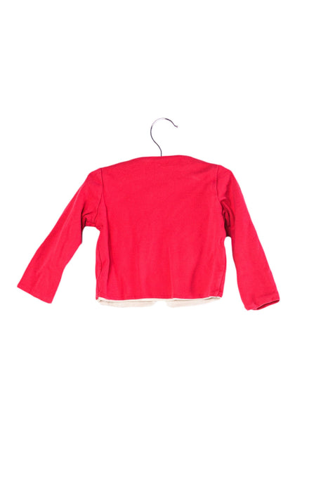 A Pink Cardigans from Petit Bateau in size 6-12M for girl. (Back View)