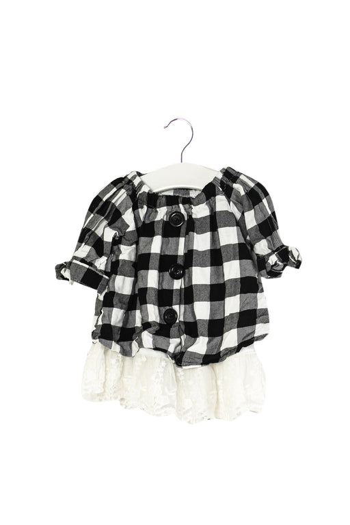 A Black Long Sleeve Tops from Rare Editions in size 6-12M for girl. (Front View)