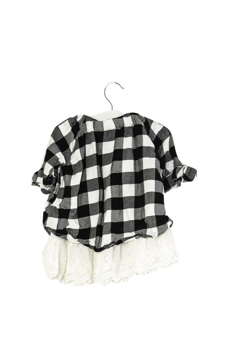 A Black Long Sleeve Tops from Rare Editions in size 6-12M for girl. (Back View)