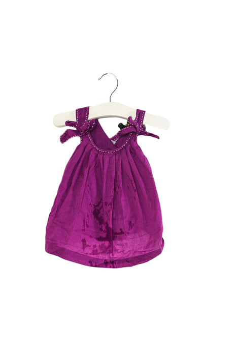 A Purple Shorts Sets from Velveteen in size 6-12M for girl. (Front View)