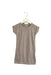 A Brown Short Sleeve Dresses from Excuse My French in size 2T for girl. (Front View)