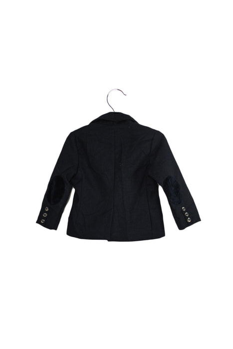 A Navy Blazers from Tartine et Chocolat in size 6-12M for boy. (Back View)