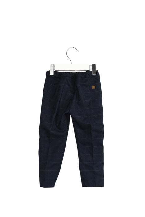 A Navy Dress Pants from Tartine et Chocolat in size 2T for boy. (Back View)
