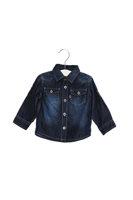 A Navy Shirts from Levi's in size 6-12M for boy. (Front View)