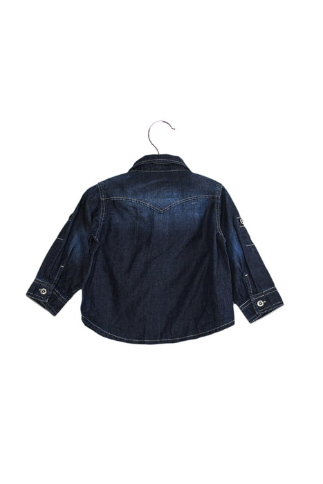 A Navy Shirts from Levi's in size 6-12M for boy. (Back View)