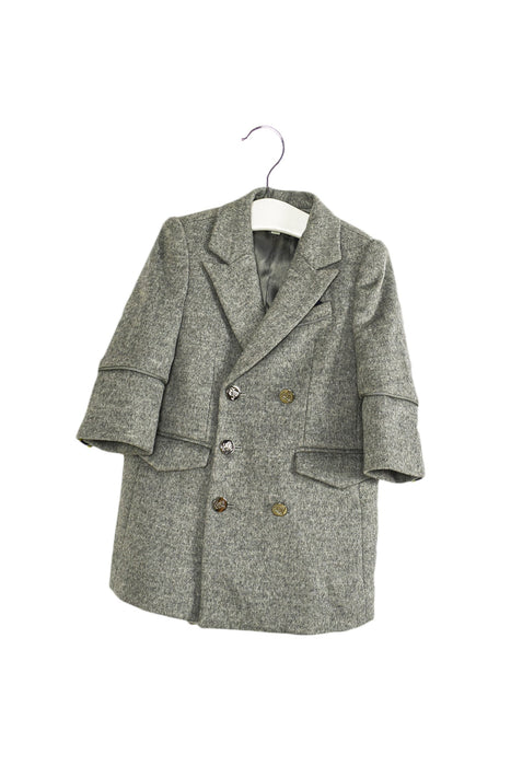 A Grey Coats from Nicholas & Bears in size 6-12M for boy. (Front View)