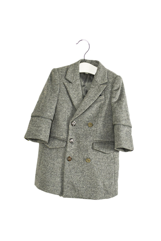 A Grey Coats from Nicholas & Bears in size 6-12M for boy. (Front View)