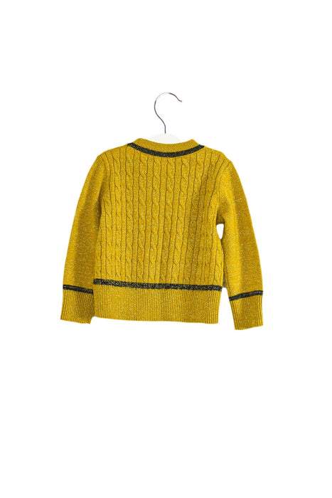 A Yellow Knit Sweaters from Bonpoint in size 3T for girl. (Back View)