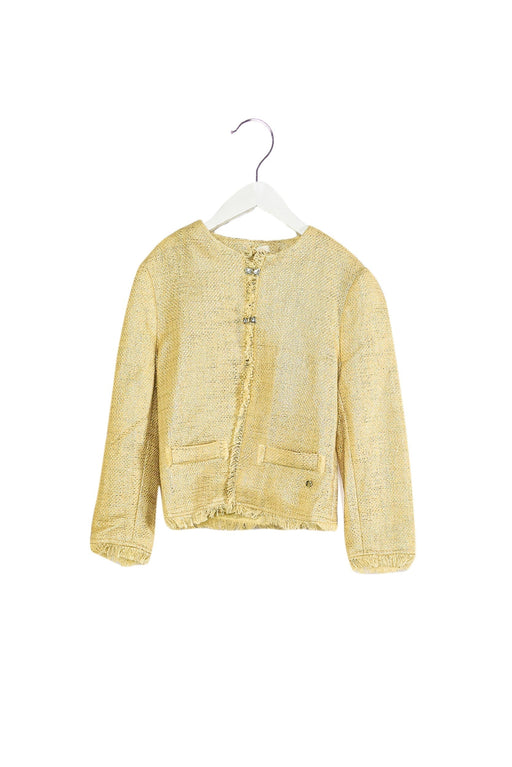 A Gold Lightweight Jackets from Miss Grant in size 11Y for girl. (Front View)