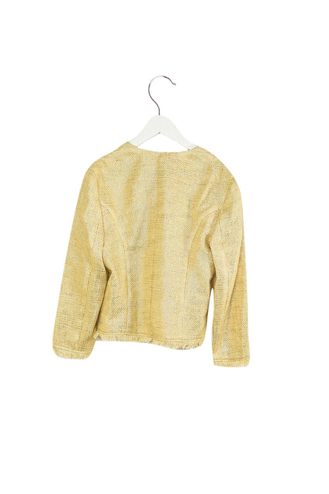 A Gold Lightweight Jackets from Miss Grant in size 11Y for girl. (Back View)
