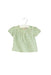 A Green Short Sleeve Tops from Seed in size 3-6M for girl. (Front View)