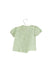 A Green Short Sleeve Tops from Seed in size 3-6M for girl. (Back View)