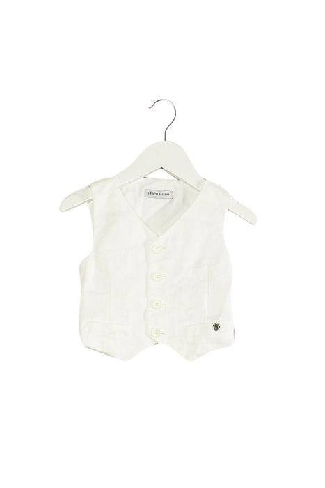 A White Vests from I Pinco Pallino in size 2T for boy. (Front View)