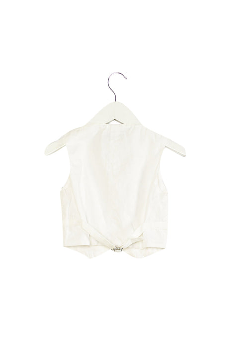 A White Vests from I Pinco Pallino in size 2T for boy. (Back View)
