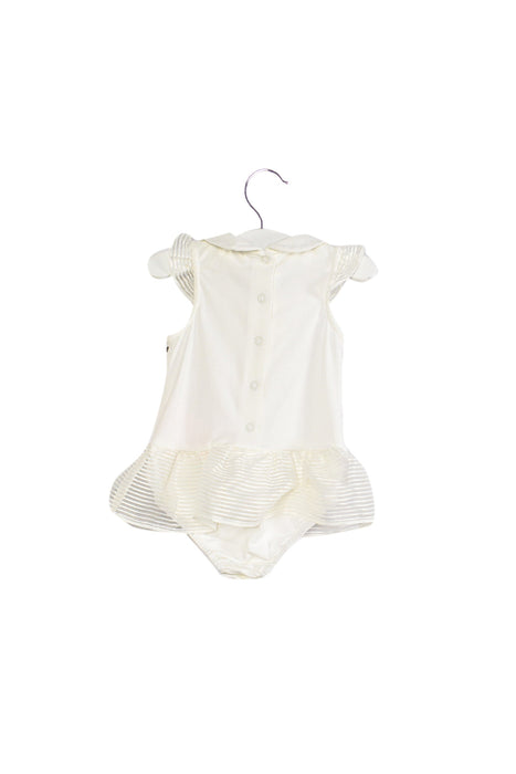 A White Sleeveless Bodysuits from Nicholas & Bears in size 6-12M for girl. (Back View)