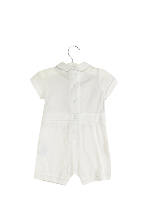 A White Short Sleeve Rompers from Nicholas & Bears in size 0-3M for boy. (Back View)