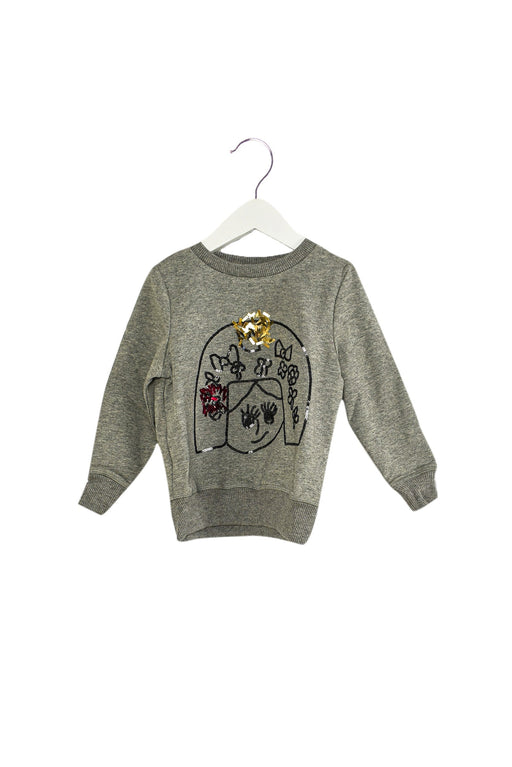 A Grey Crewneck Sweatshirts from Lovie by Mary J in size 12-18M for girl. (Front View)